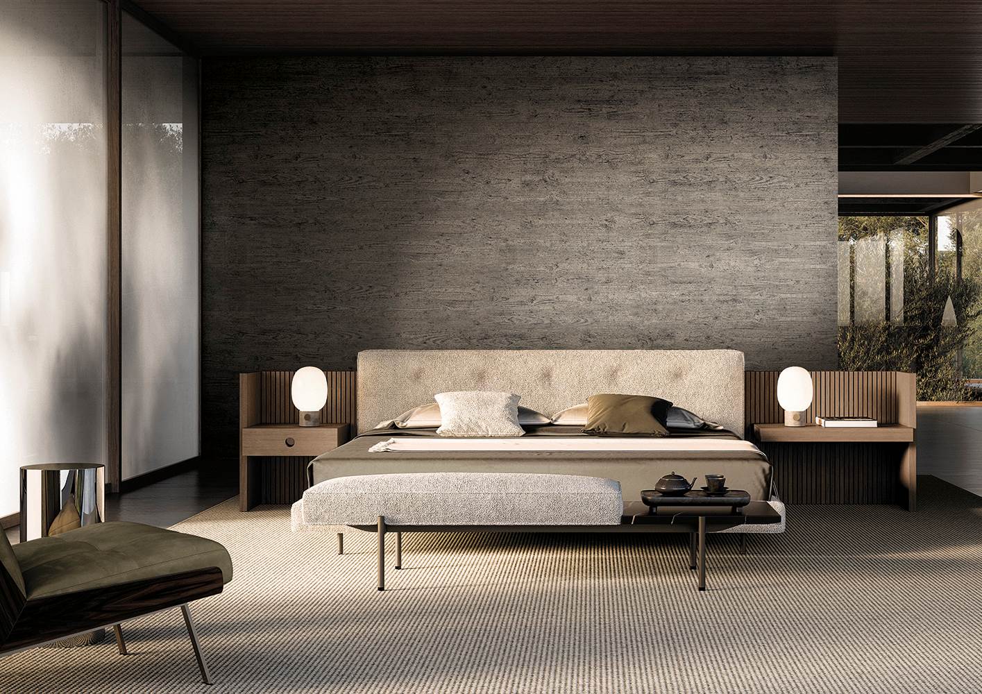 Minotti Кровать Brasilia Bed от Minotti — в интерьере