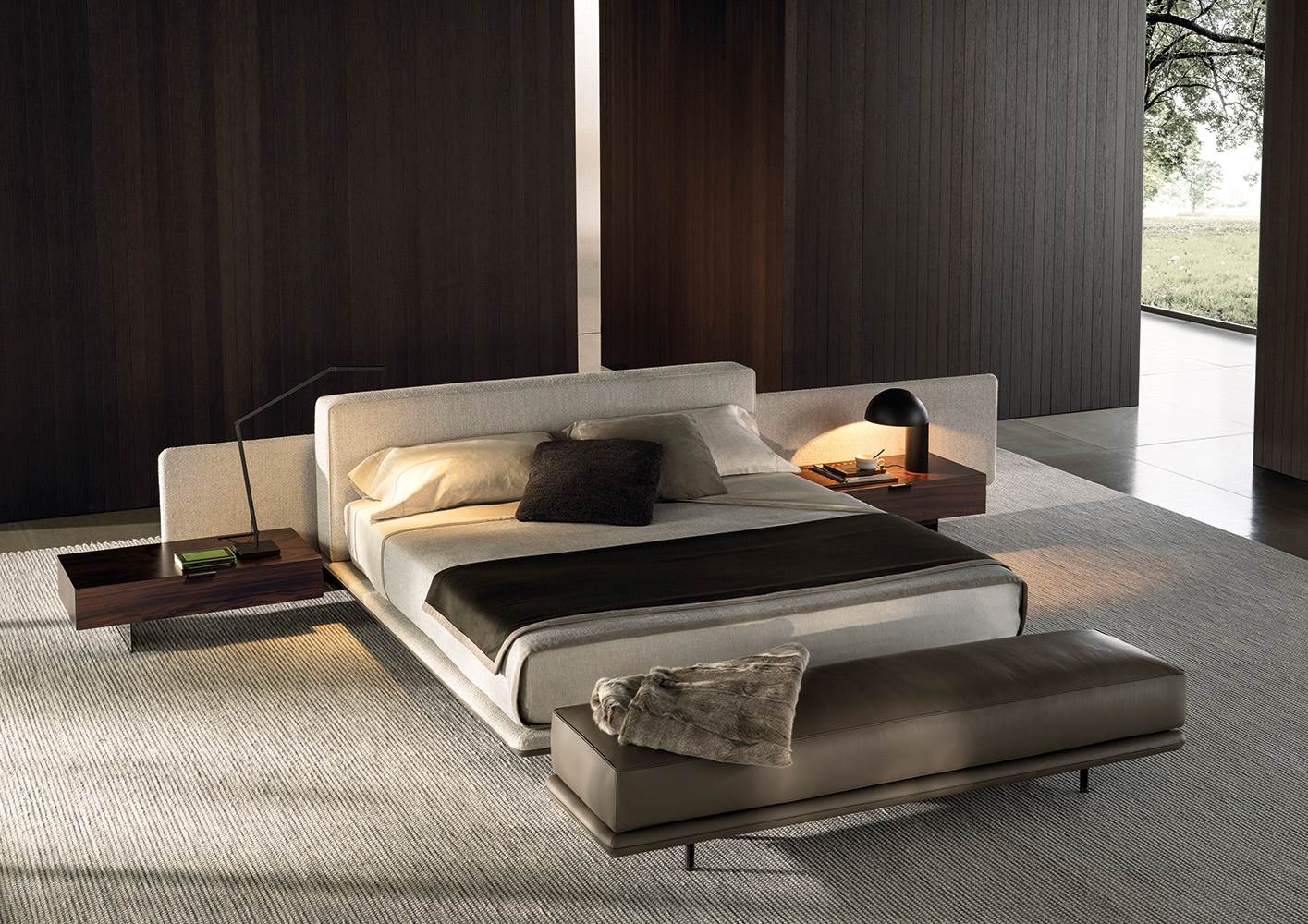 Minotti Кровать Horizonte Bed от Minotti — в интерьере
