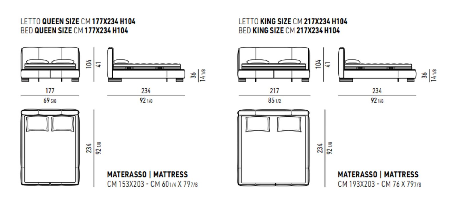 Minotti Кровать Yves Bed от Minotti