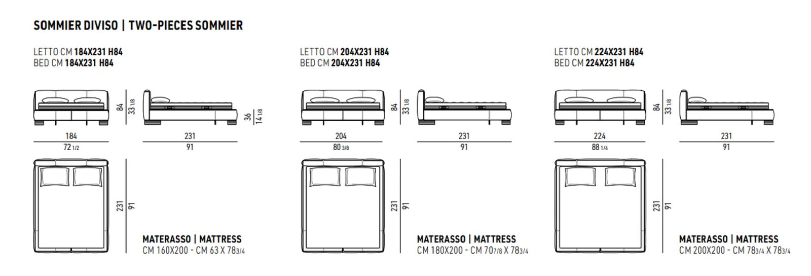 Minotti Кровать Yves Bed от Minotti