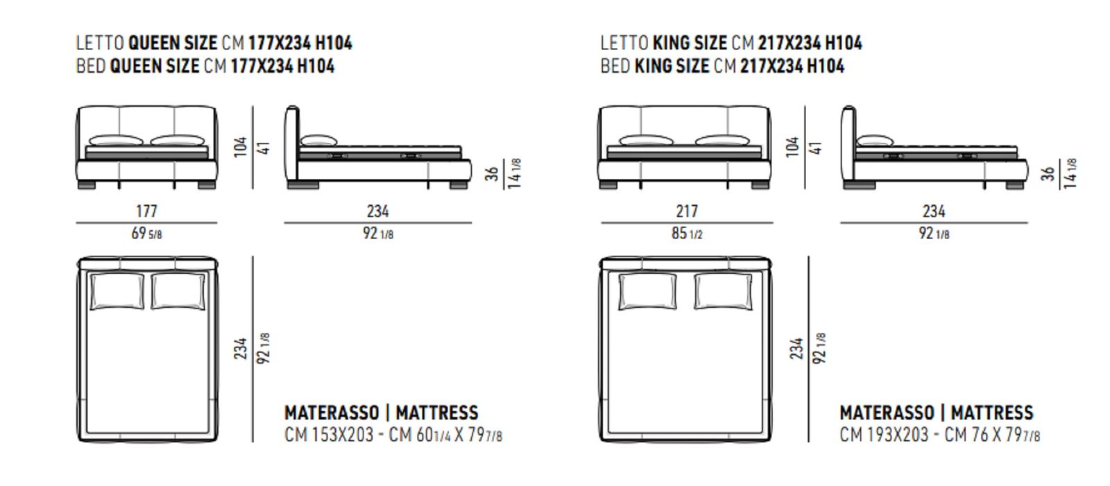 Minotti Кровать Yves Bed от Minotti