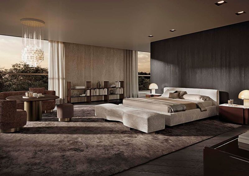 Minotti Кровать Yves Bed от Minotti — в интерьере