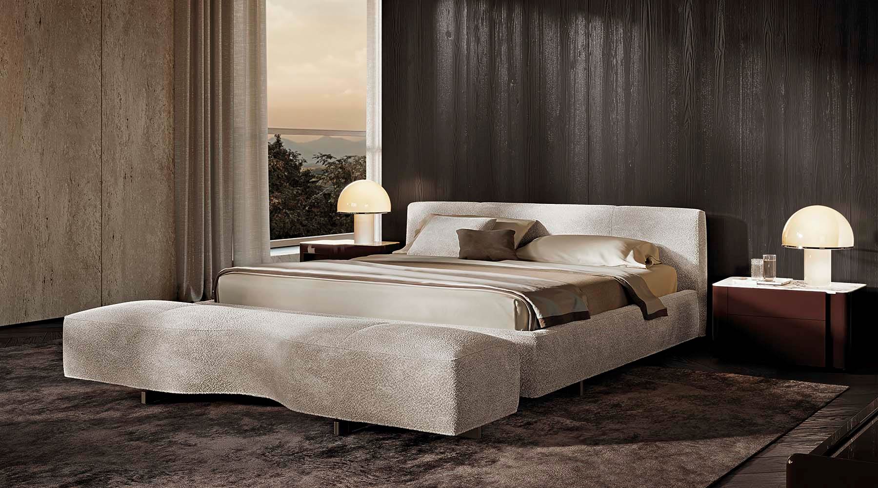 Minotti Кровать Yves Bed от Minotti — в интерьере