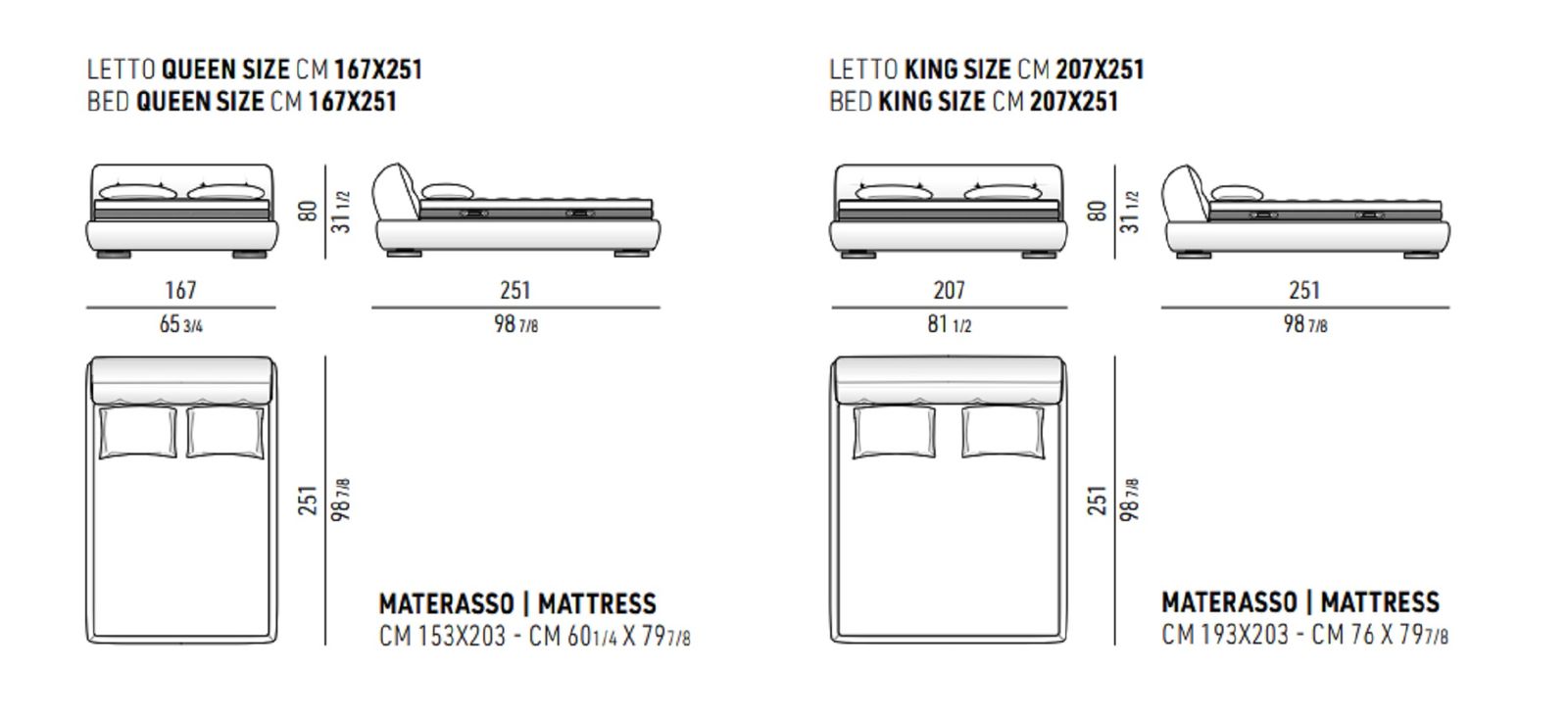 Minotti Кровать Supermoon Bed от Minotti
