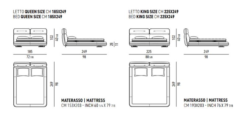 Minotti Кровать Libra Bed от Minotti