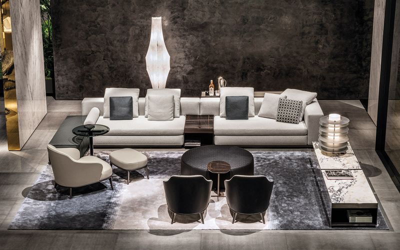 Minotti Ковер Landfield Rug от Minotti — в интерьере