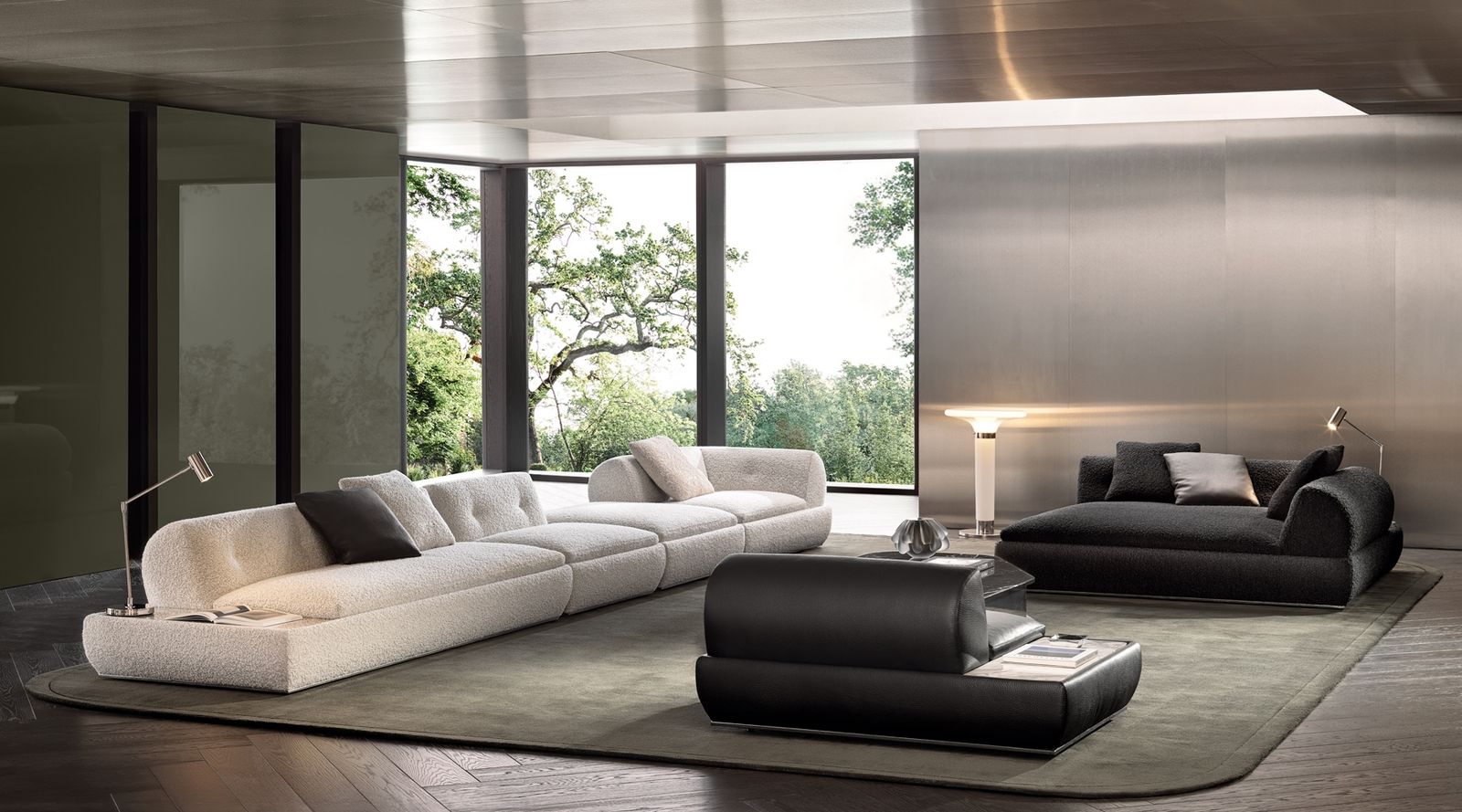 Minotti Ковер Outline Roundy от Minotti — в интерьере