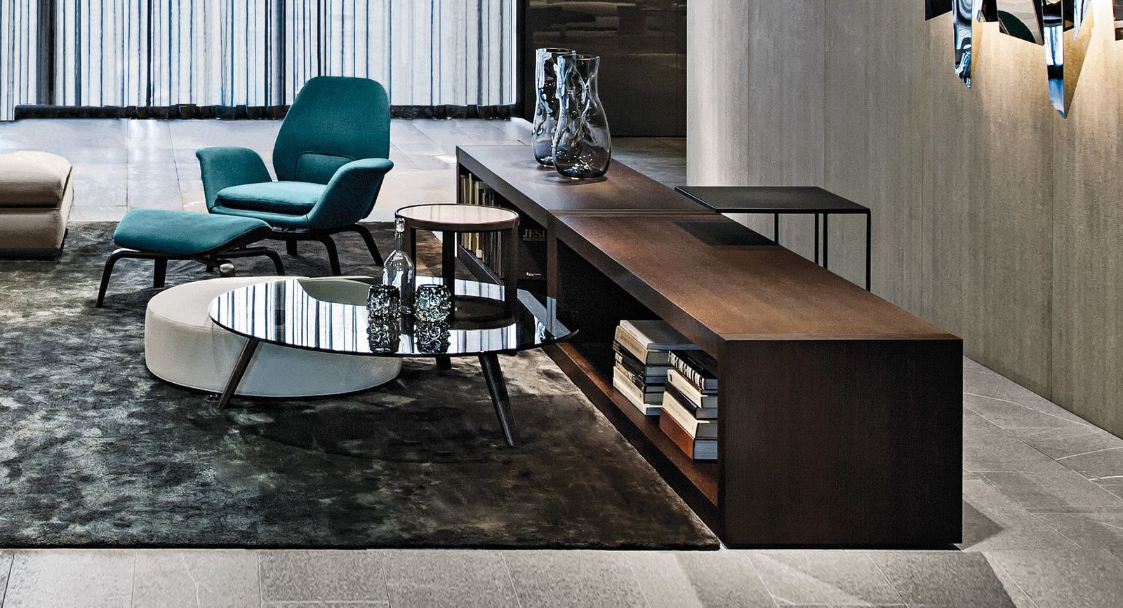 Minotti Мебель под ТВ Johns Low от Minotti — в интерьере