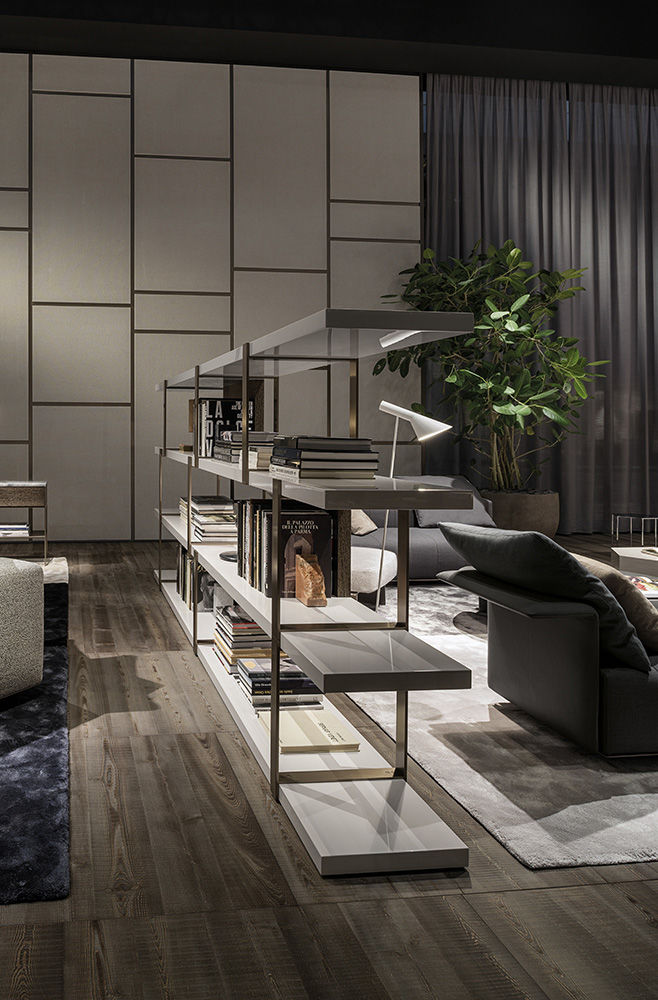 Minotti Стеллаж Dalton "Bronze" от Minotti — в интерьере