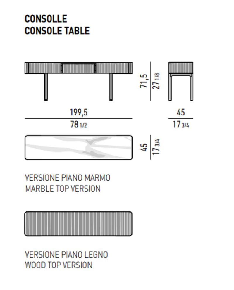Minotti Консоль Lou Consolle от Minotti