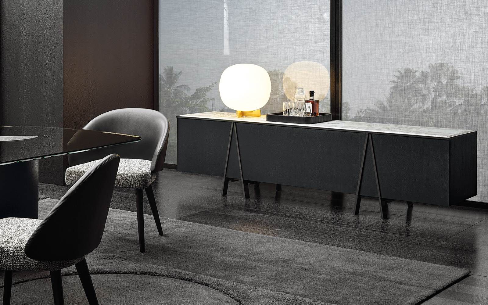 Minotti Креденция Easel от Minotti — в интерьере