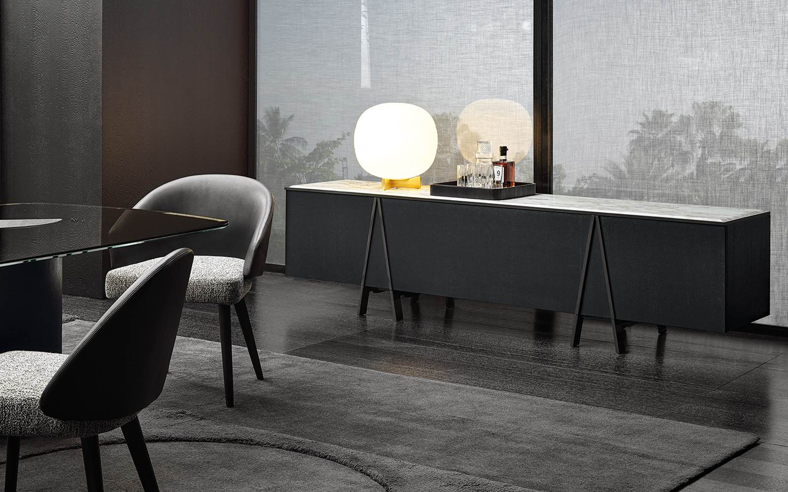 Minotti Креденция Easel от Minotti — в интерьере