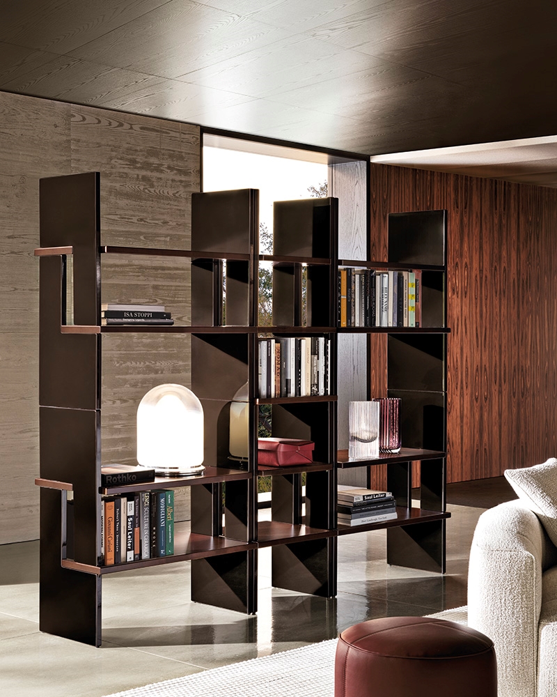 Minotti Стеллаж/библиотека Zoe от Minotti — в интерьере
