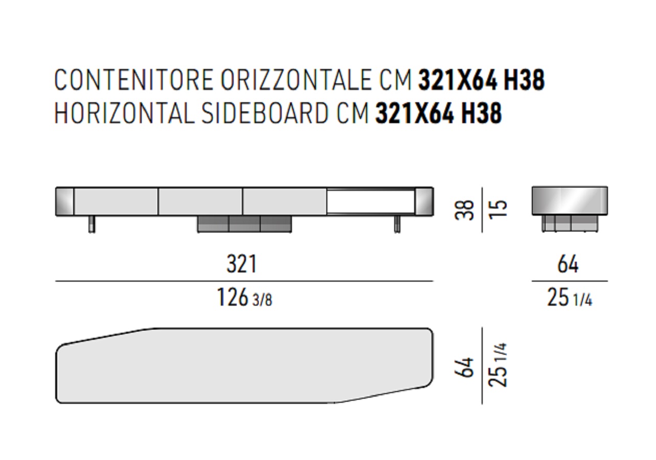 Minotti Комод Diagramma "Sideboard" от Minotti