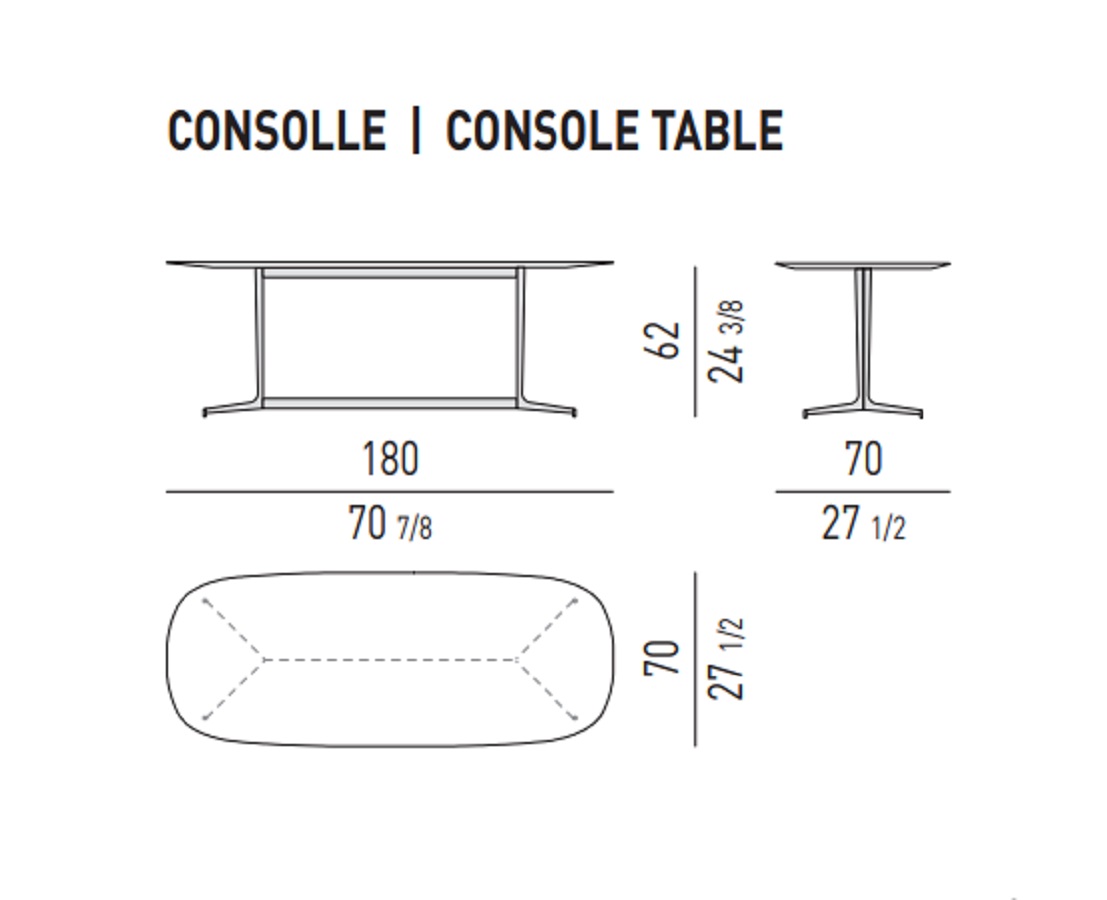 Minotti Консоль Clyfford 'Console" от Minotti