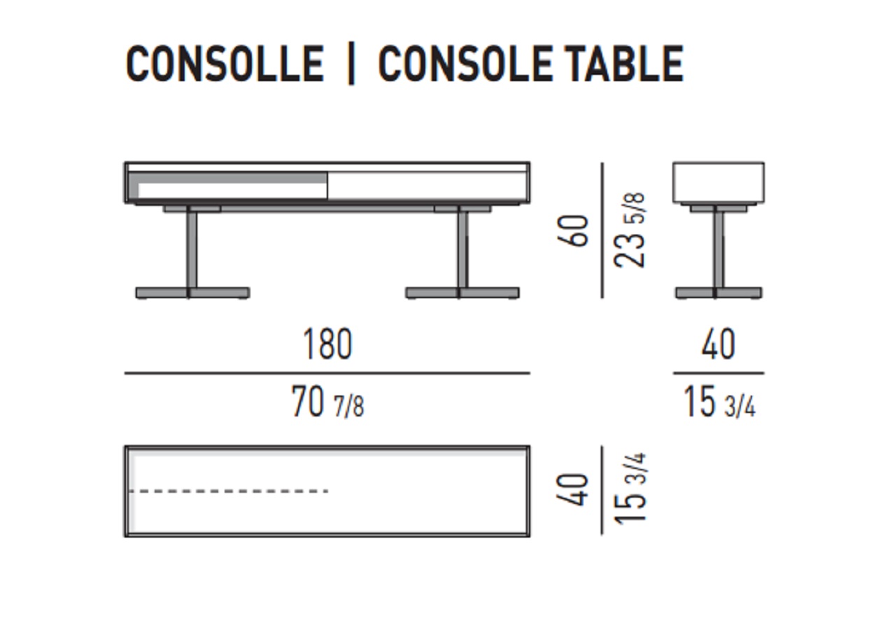 Minotti Консоль Close "Console" от Minotti