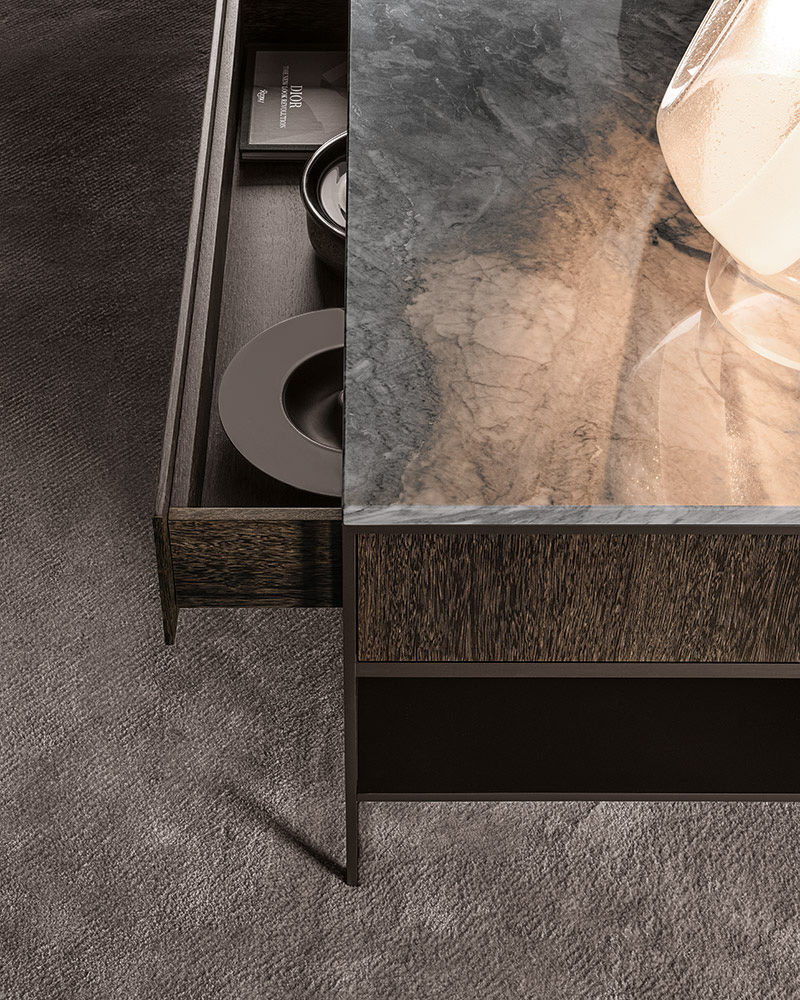 Minotti Консоль Calder "Bronze" Console от Minotti — в интерьере