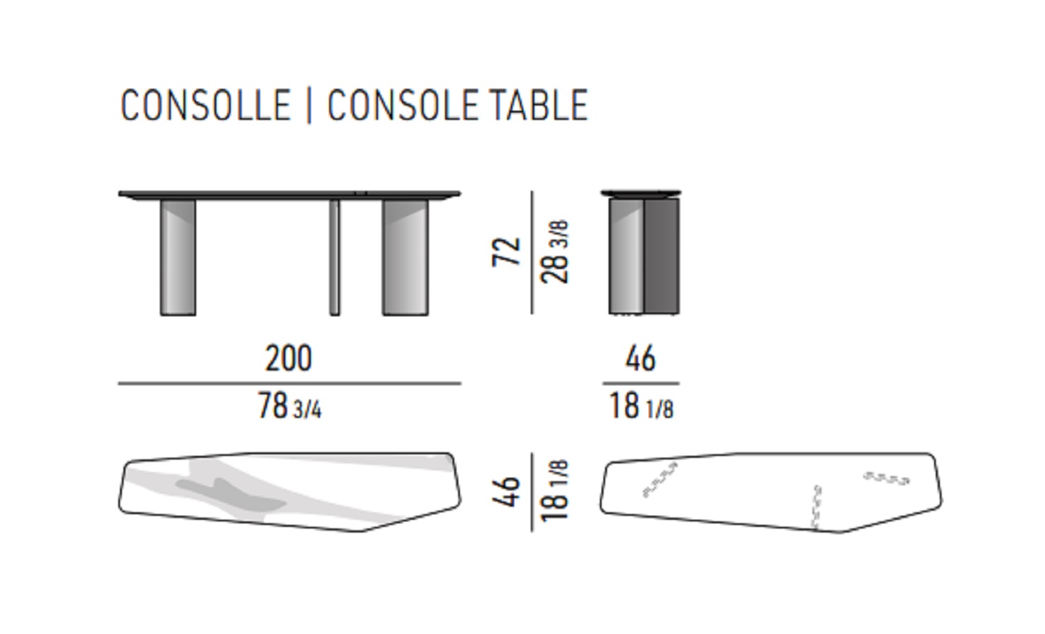Minotti Консоль Yves "Console' от Minotti