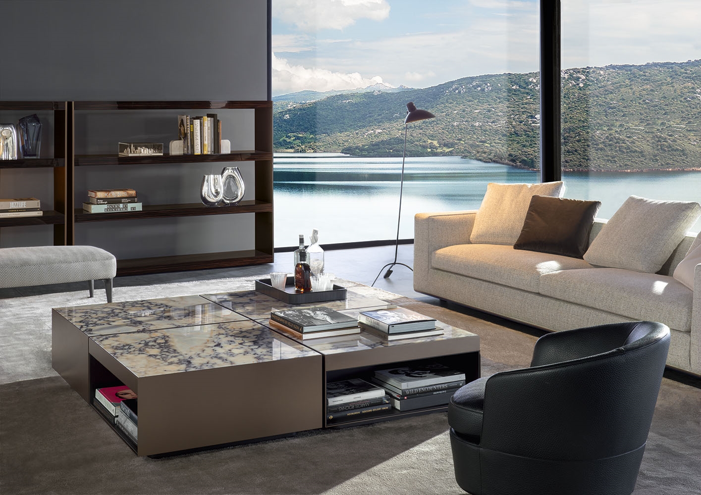 Minotti Журнальный столик Elliott от Minotti — в интерьере