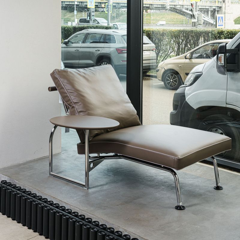 Flexform Кожаный шезлонг Ginger от Flexform — в интерьере