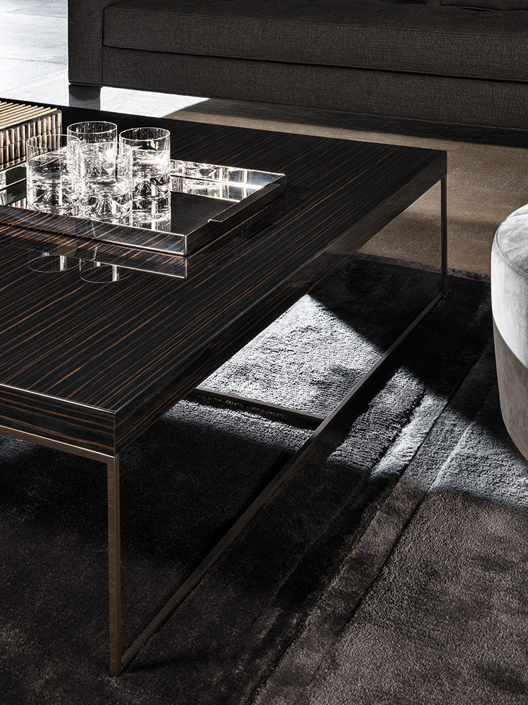 Minotti Журнальный столик Calder "Bronze" от Minotti — в интерьере