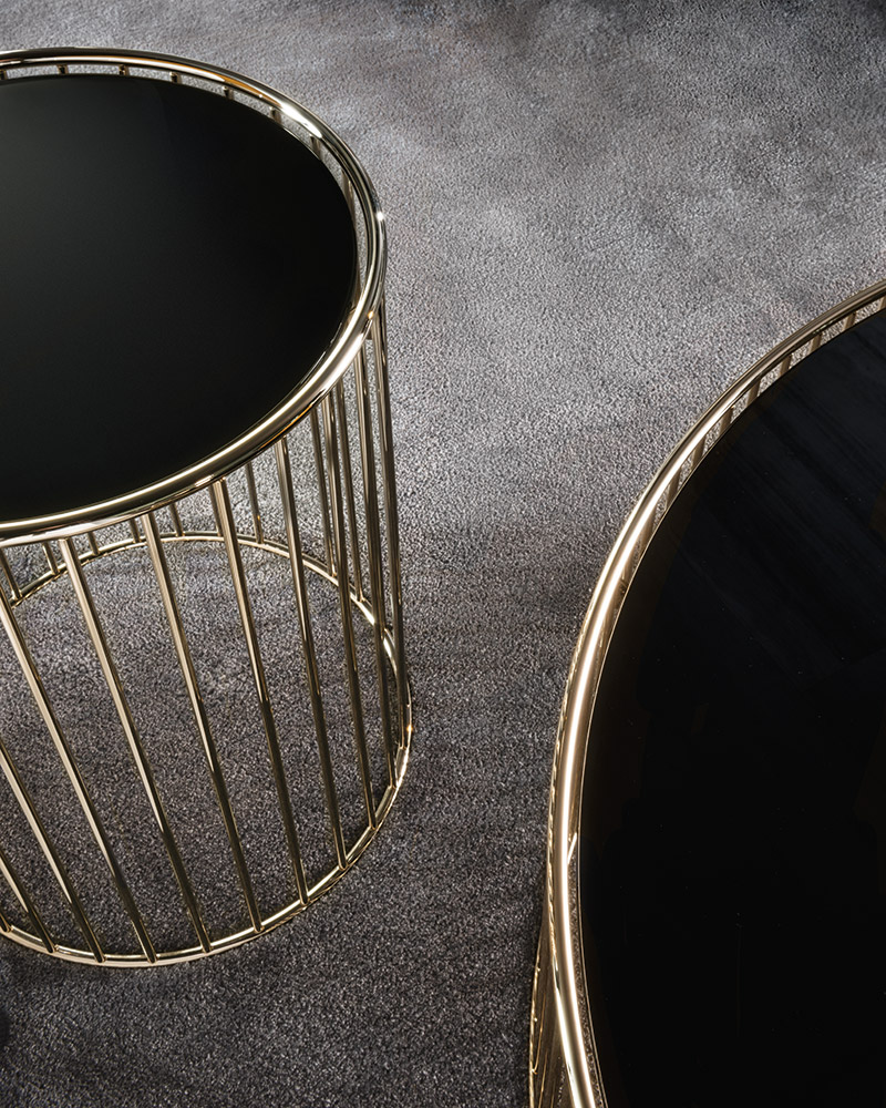 Minotti Журнальный столик Caulfield "Gold"-"Black-Nickel" от Minotti — в интерьере