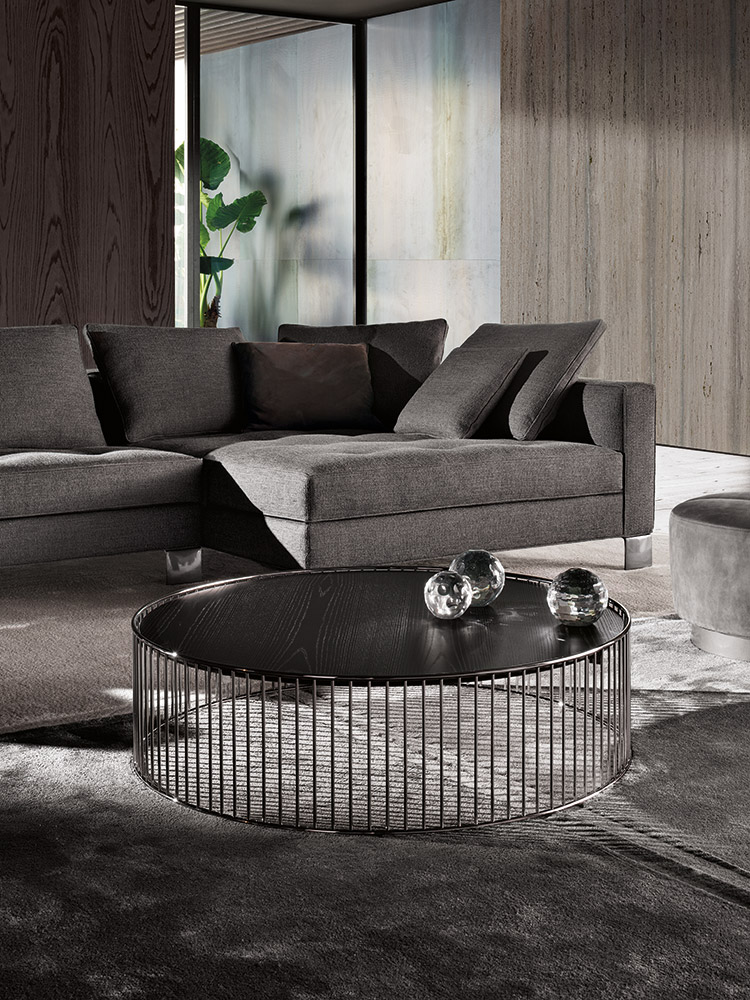 Minotti Журнальный столик Caulfield "Gold"-"Black-Nickel" от Minotti — в интерьере