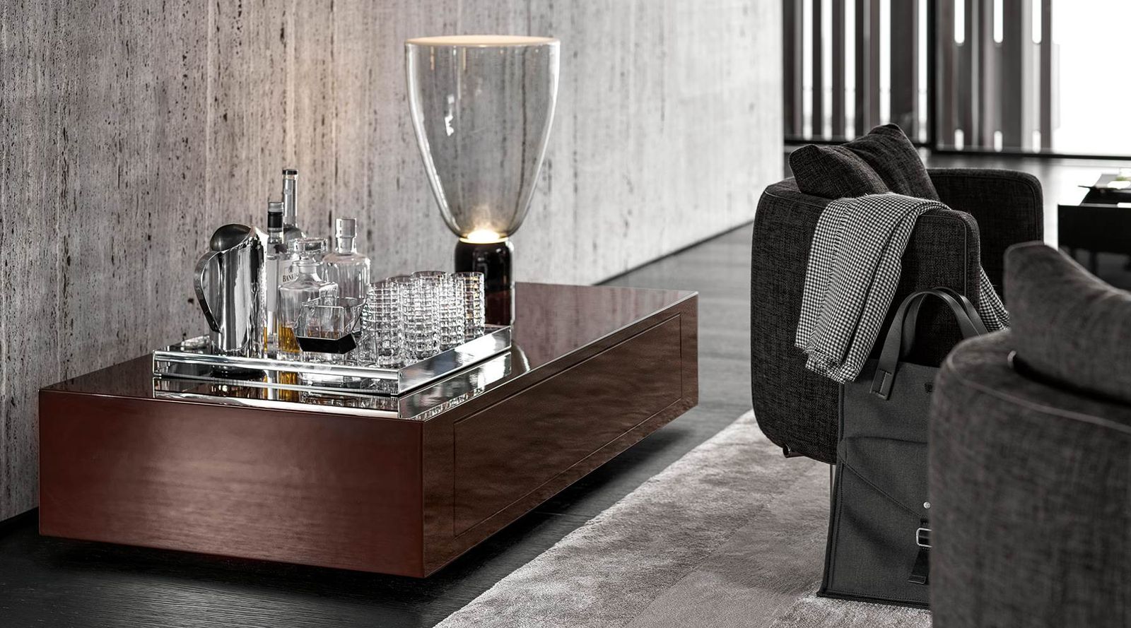 Minotti Журнальный столик Solid от Minotti — в интерьере