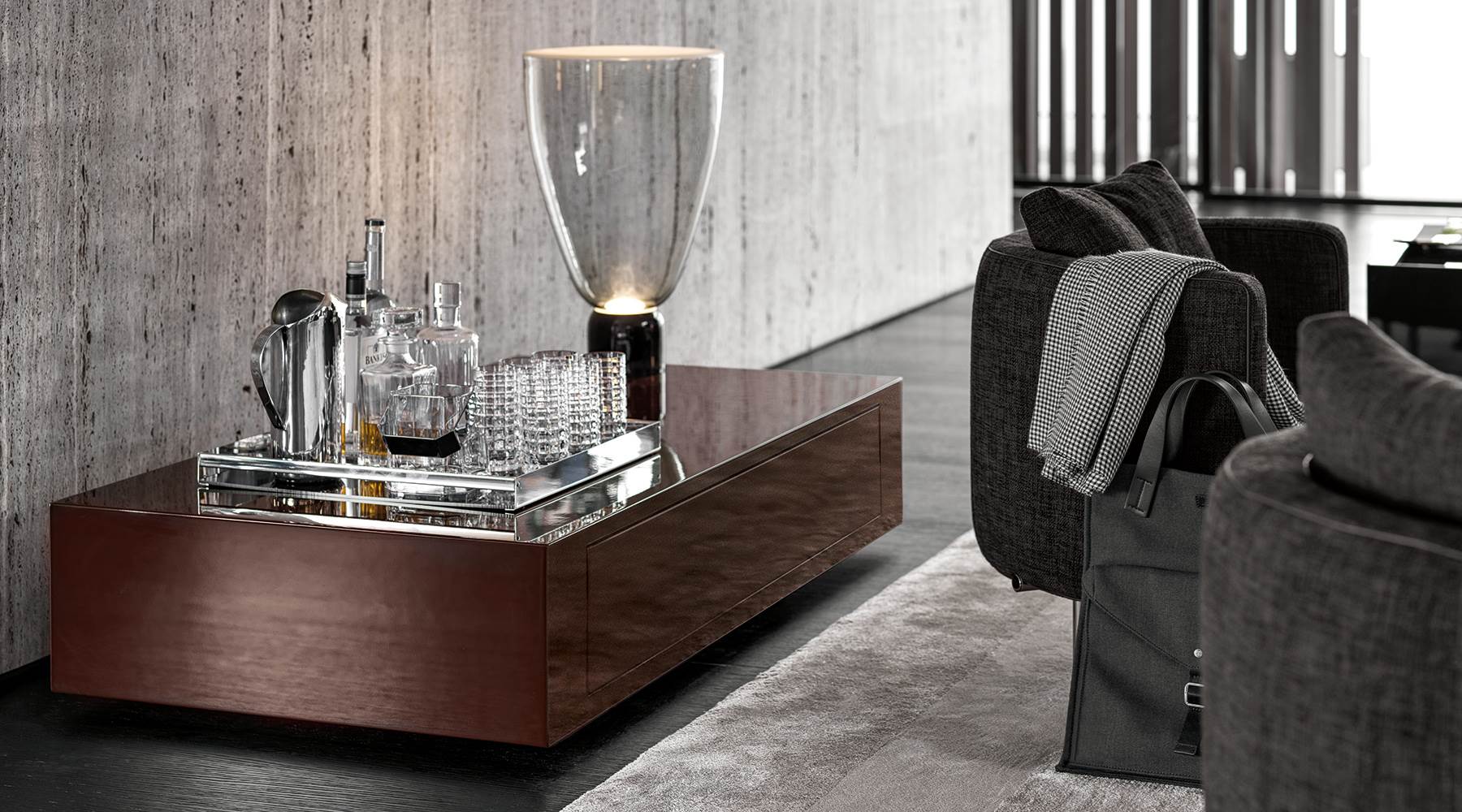 Minotti Журнальный столик Solid от Minotti — в интерьере
