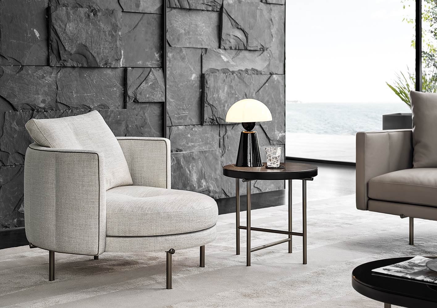 Minotti Журнальный столик Torii от Minotti — в интерьере