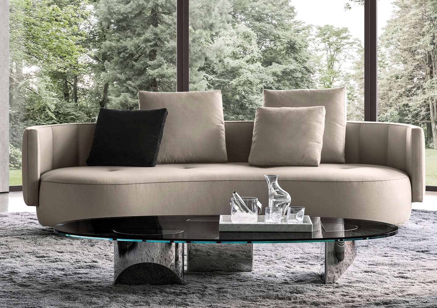 Minotti Журнальный столик Wedge от Minotti — в интерьере