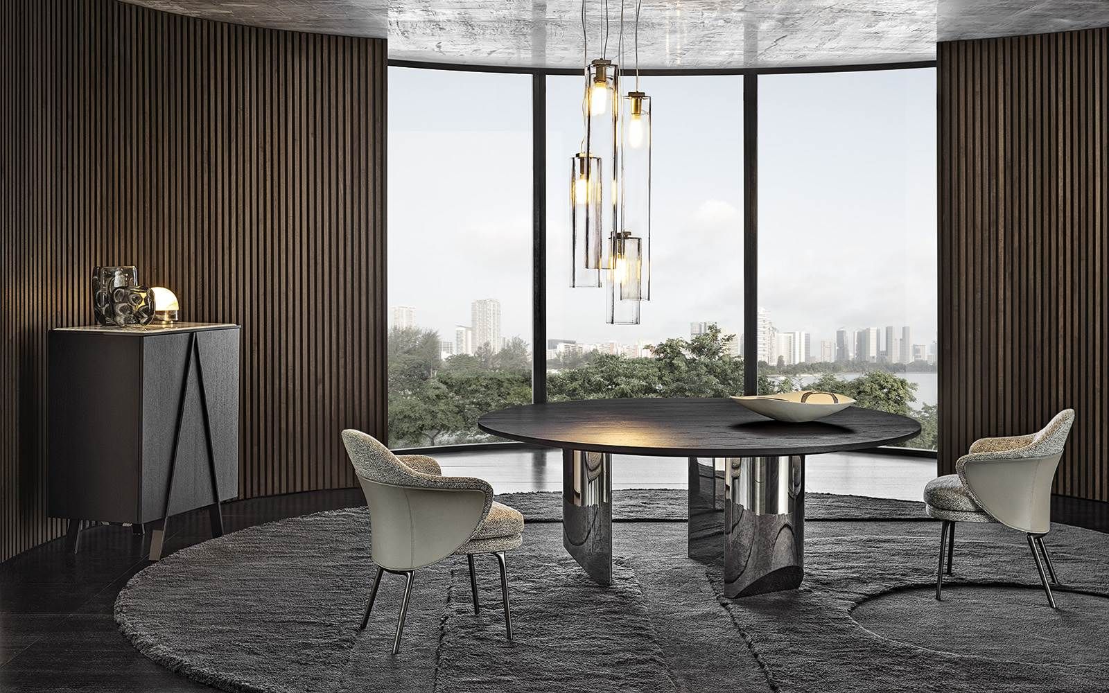 Minotti Стол Wedge "Dining" от Minotti — в интерьере