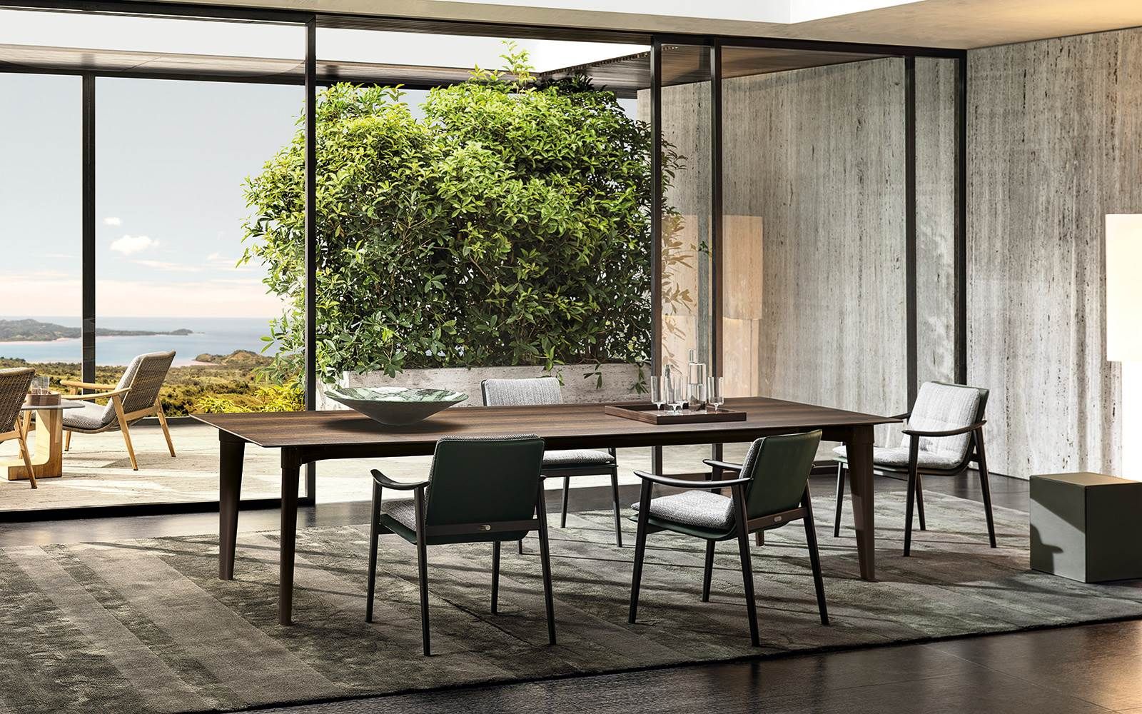 Minotti Стол Penthouse от Minotti — в интерьере
