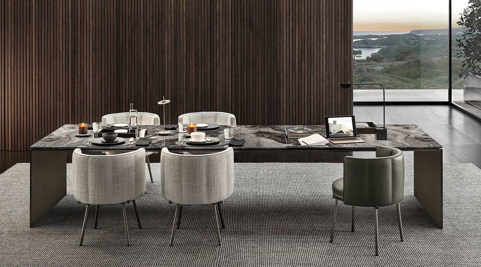 Minotti Стол Linha "Dining" от Minotti — в интерьере