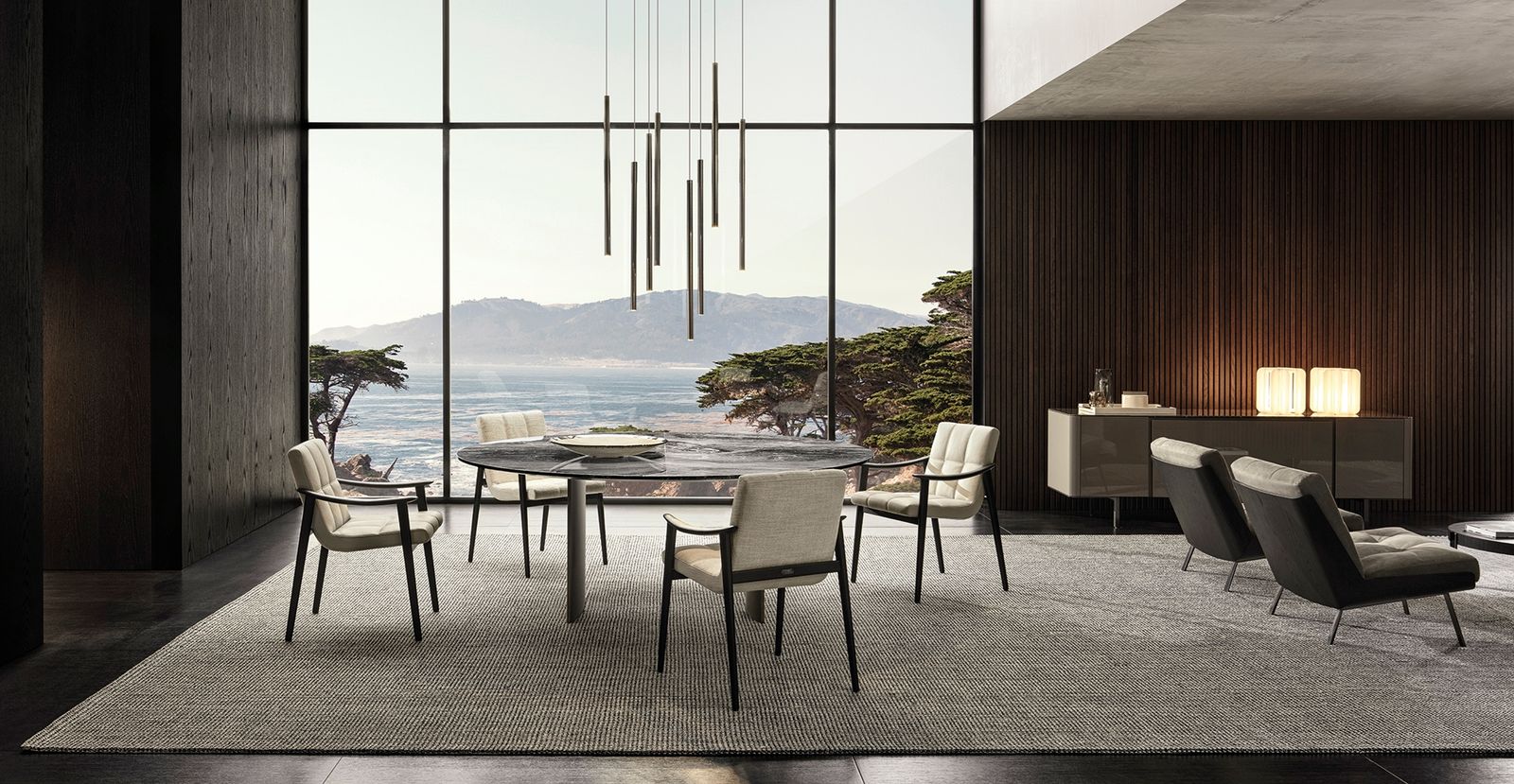 Minotti Стол Linha "Dining" от Minotti — в интерьере