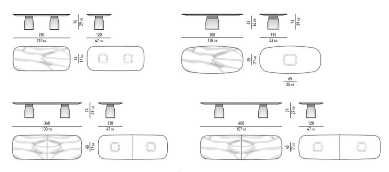 Minotti Стол Saki "Table" от Minotti