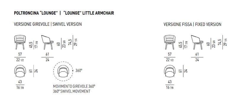 Minotti Стул Amelie "Lounge" от Minotti