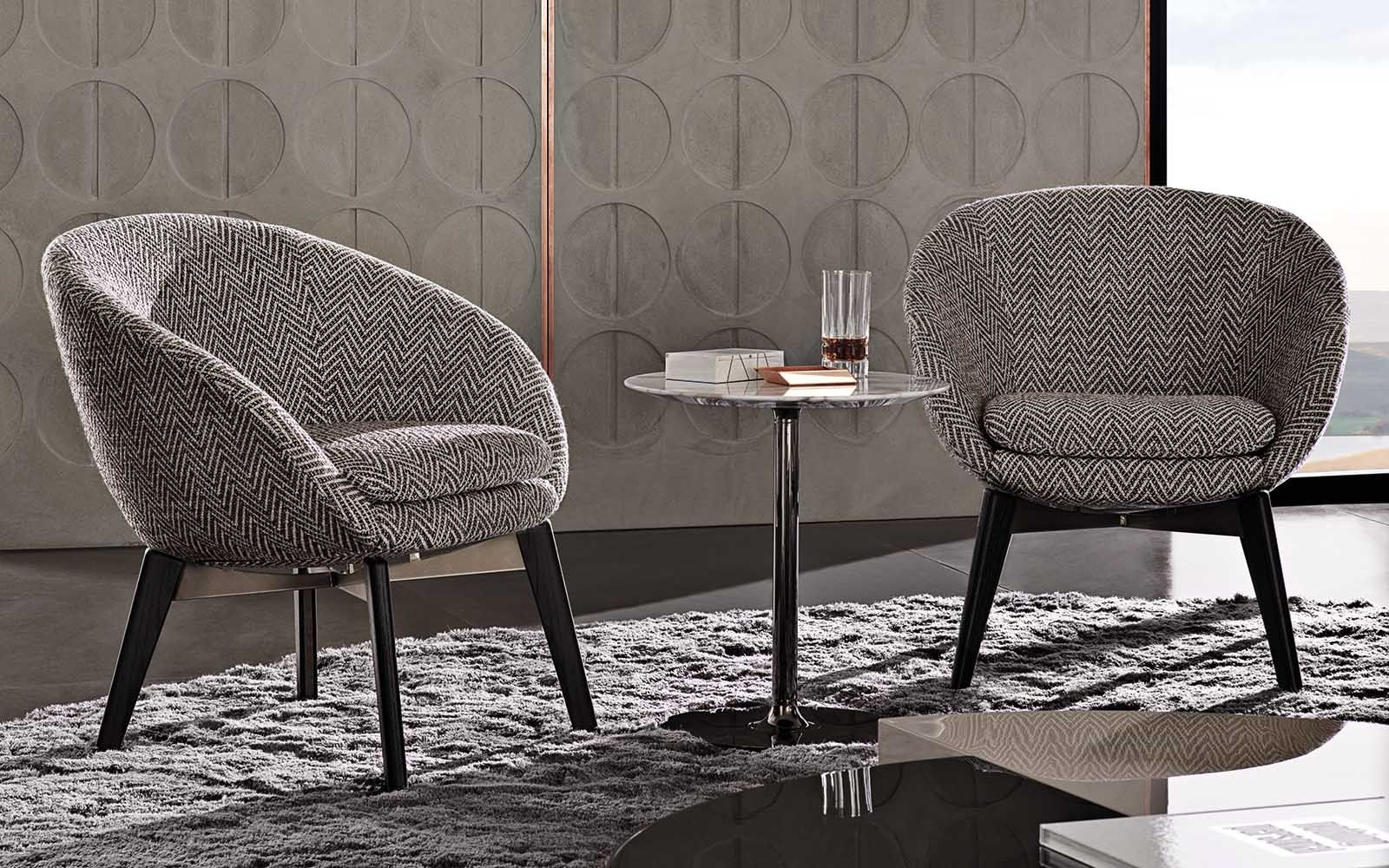 Minotti Стул Russell "Lounge" от Minotti — в интерьере