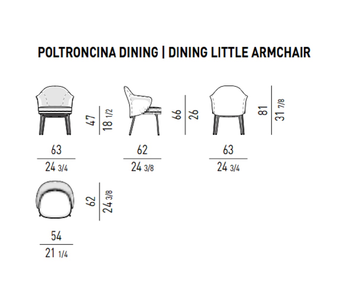 Minotti Стул Angie "Dining" от Minotti