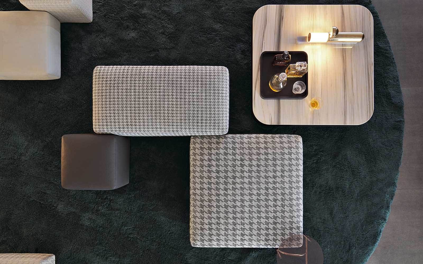 Minotti Пуф Damier от Minotti — в интерьере