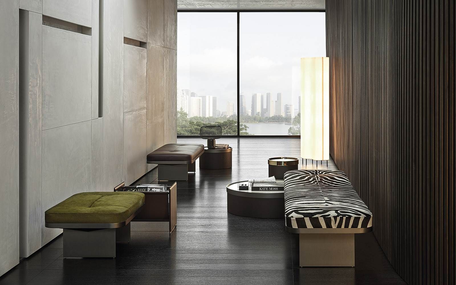 Minotti Банкетка Clive от Minotti — в интерьере