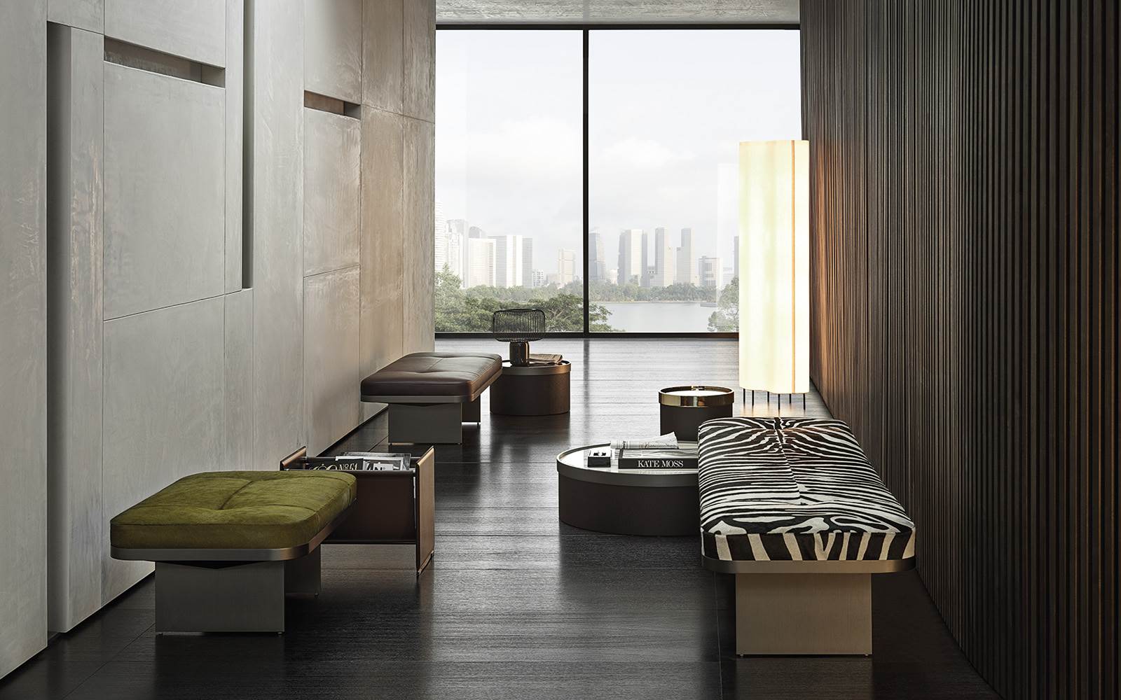 Minotti Банкетка Clive от Minotti — в интерьере