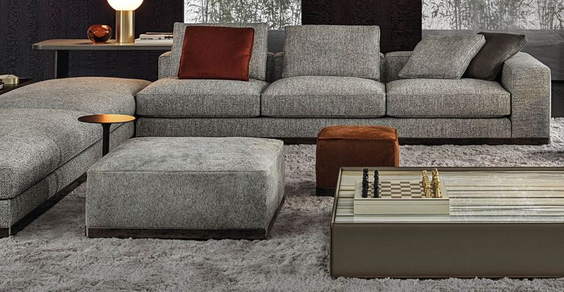 Minotti Пуф West от Minotti — в интерьере