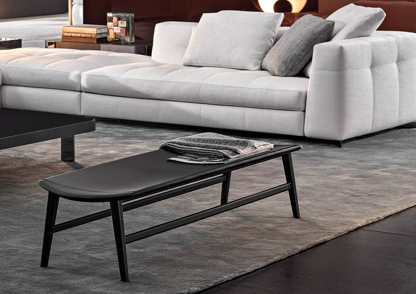 Minotti Банкетка Fynn от Minotti — в интерьере