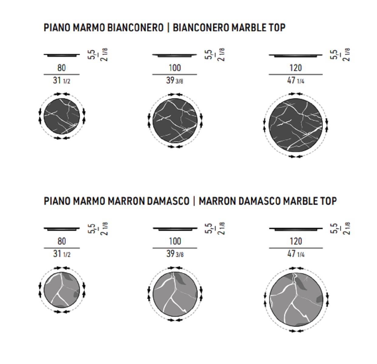 Minotti Вращающийся поднос Marvin Lazy Susan от Minotti