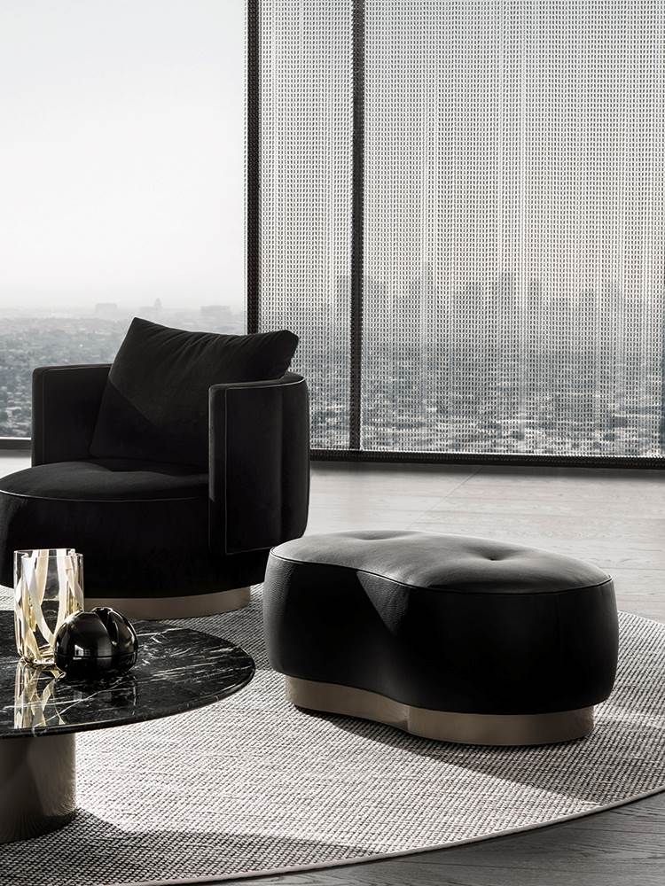 Minotti Пуф Torii Bold от Minotti — в интерьере