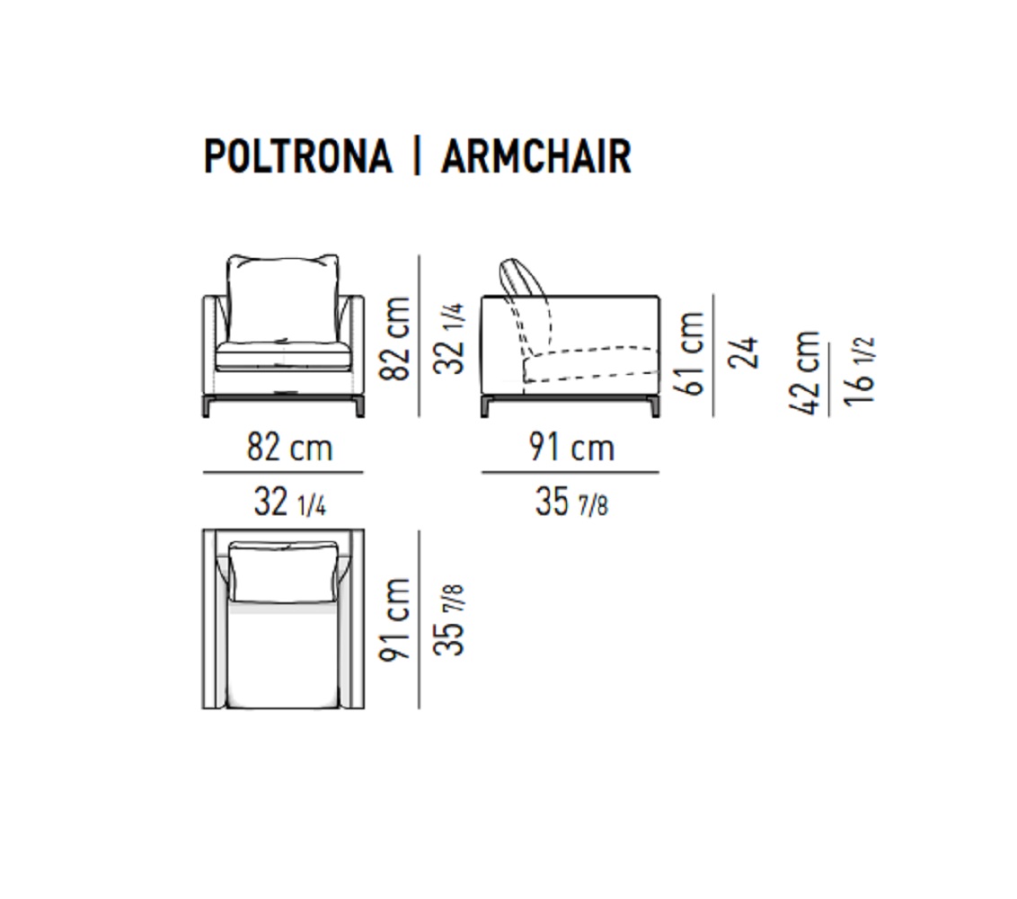 Minotti Кресло Andersen "Armchair" от Minotti