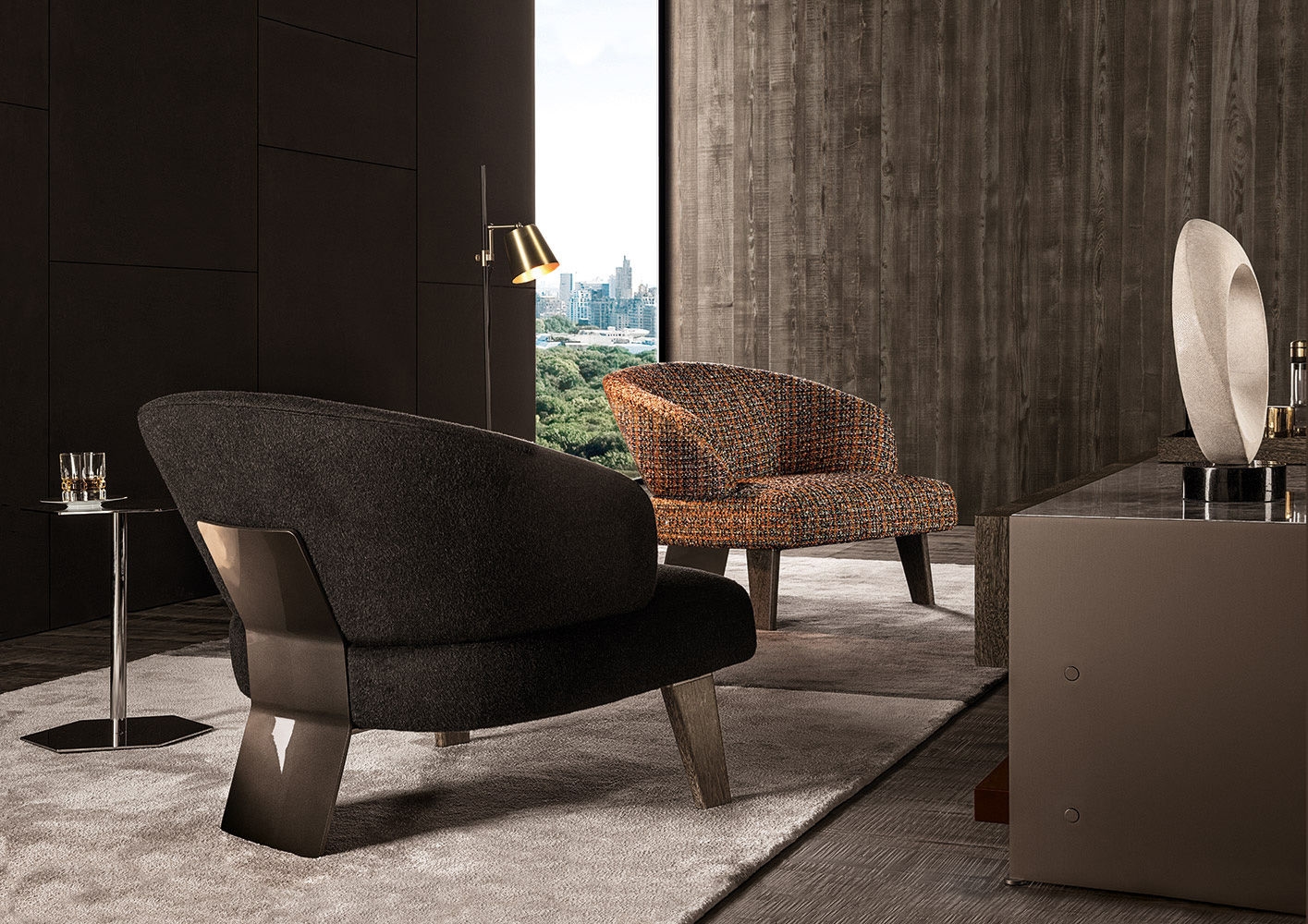 Minotti Кресло Reeves "Large" от Minotti — в интерьере