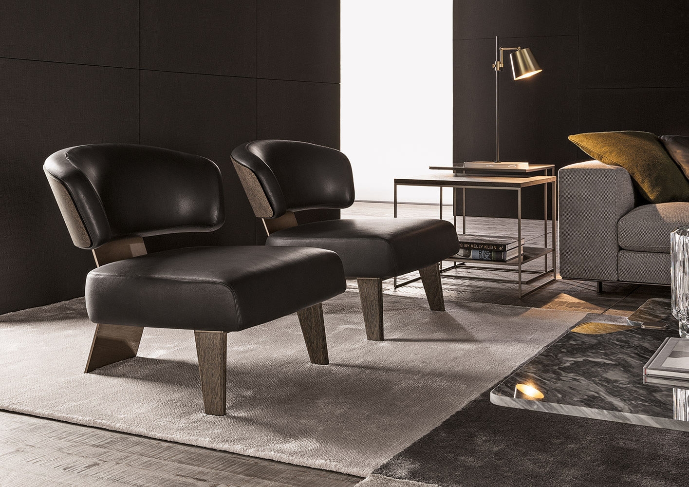 Minotti Кресло Reeves "Wood" от Minotti — в интерьере
