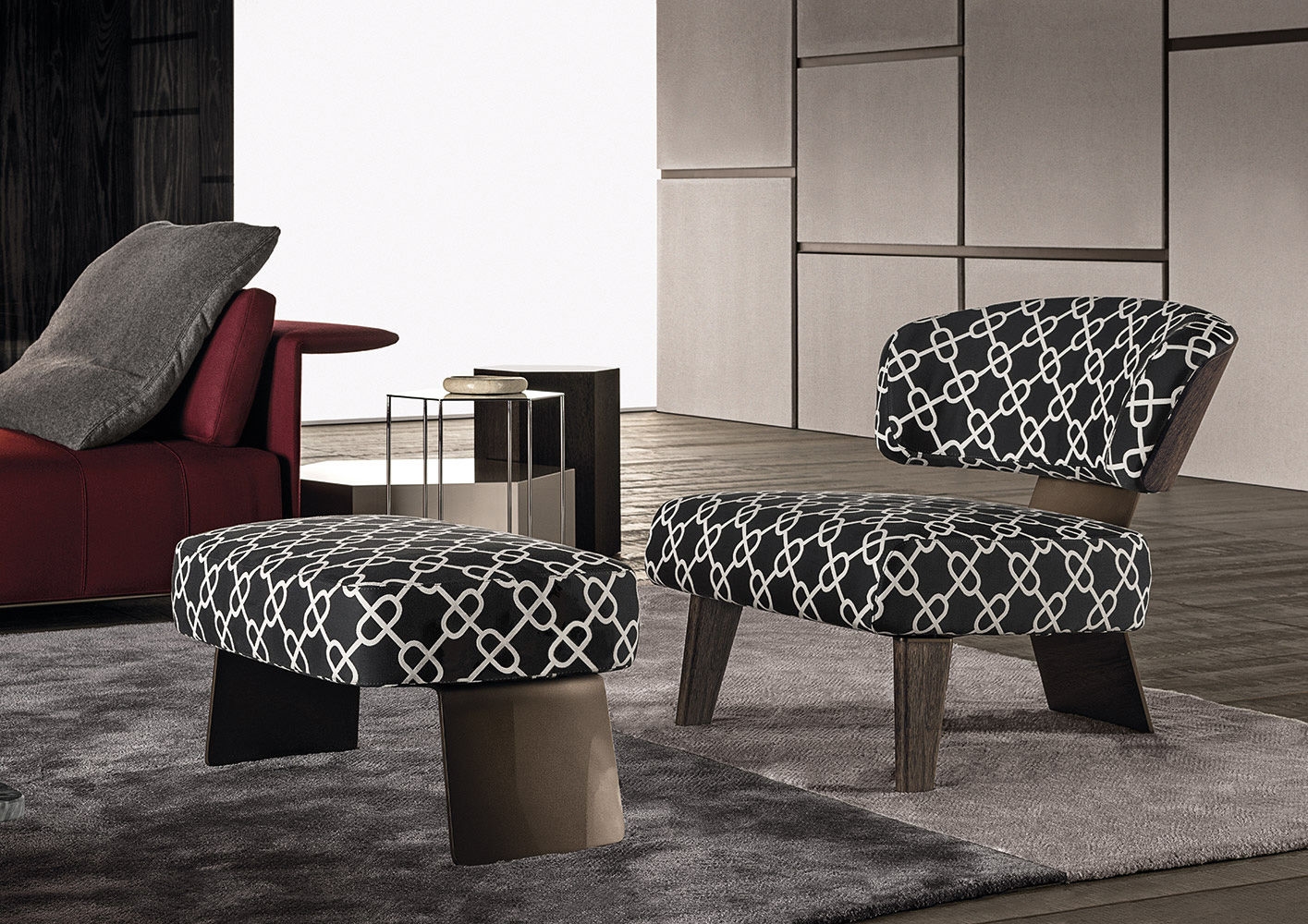 Minotti Кресло Reeves "Wood" от Minotti — в интерьере